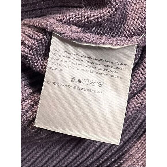 Lululemon Double Knit Sweater Hoodie Dusky Lavender W3EIES Size Medium/Large EUC - Picture 7 of 10